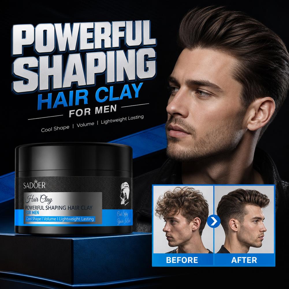 Grooming Men'S Hair - Mat Saç Şekillendirici Kil Güçlü Tutuş